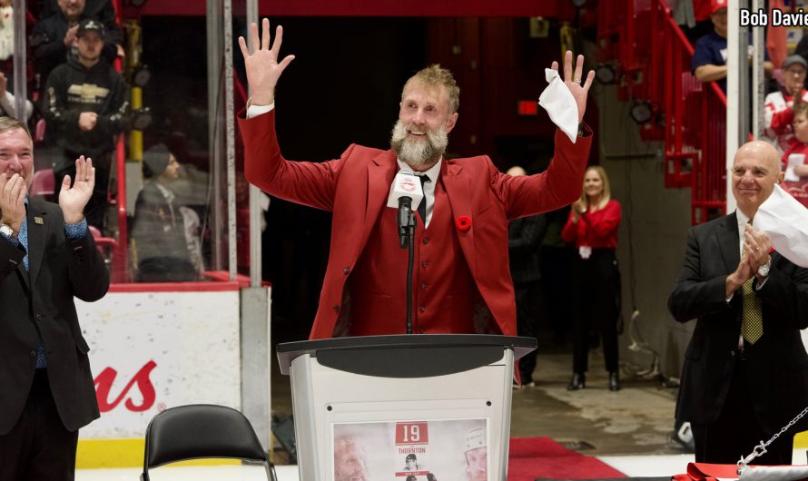 Joe Thornton est un immortel à Sault-Sainte-Marie