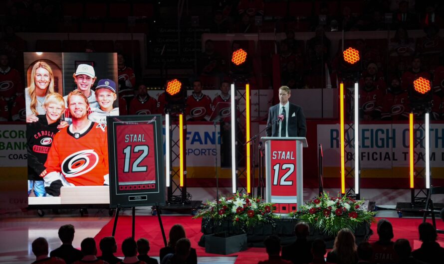 Eric Staal est maintenant un immortel chez les Hurricanes